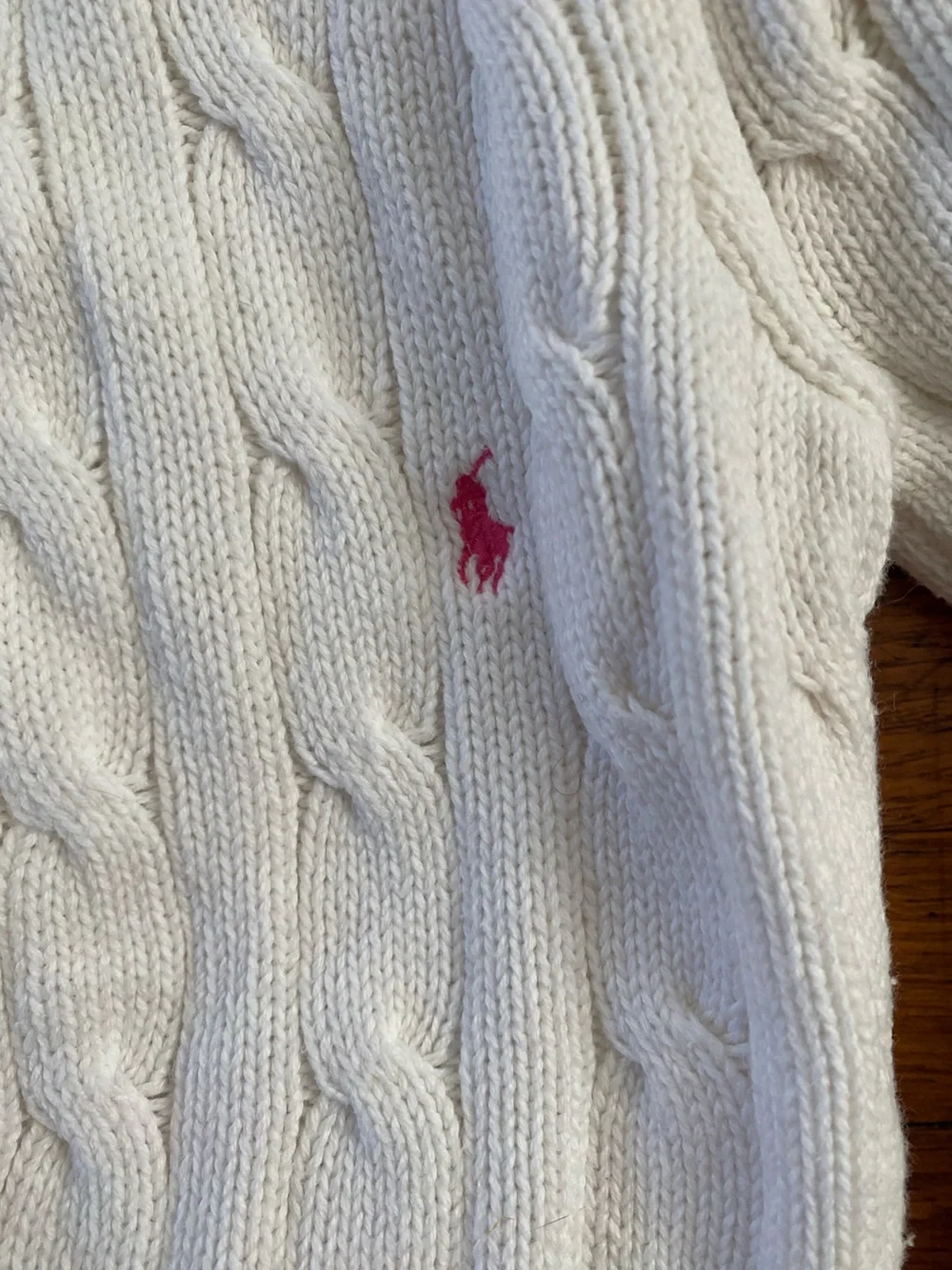 Baby Ralph Lauren White Cardigan Button up Sweater